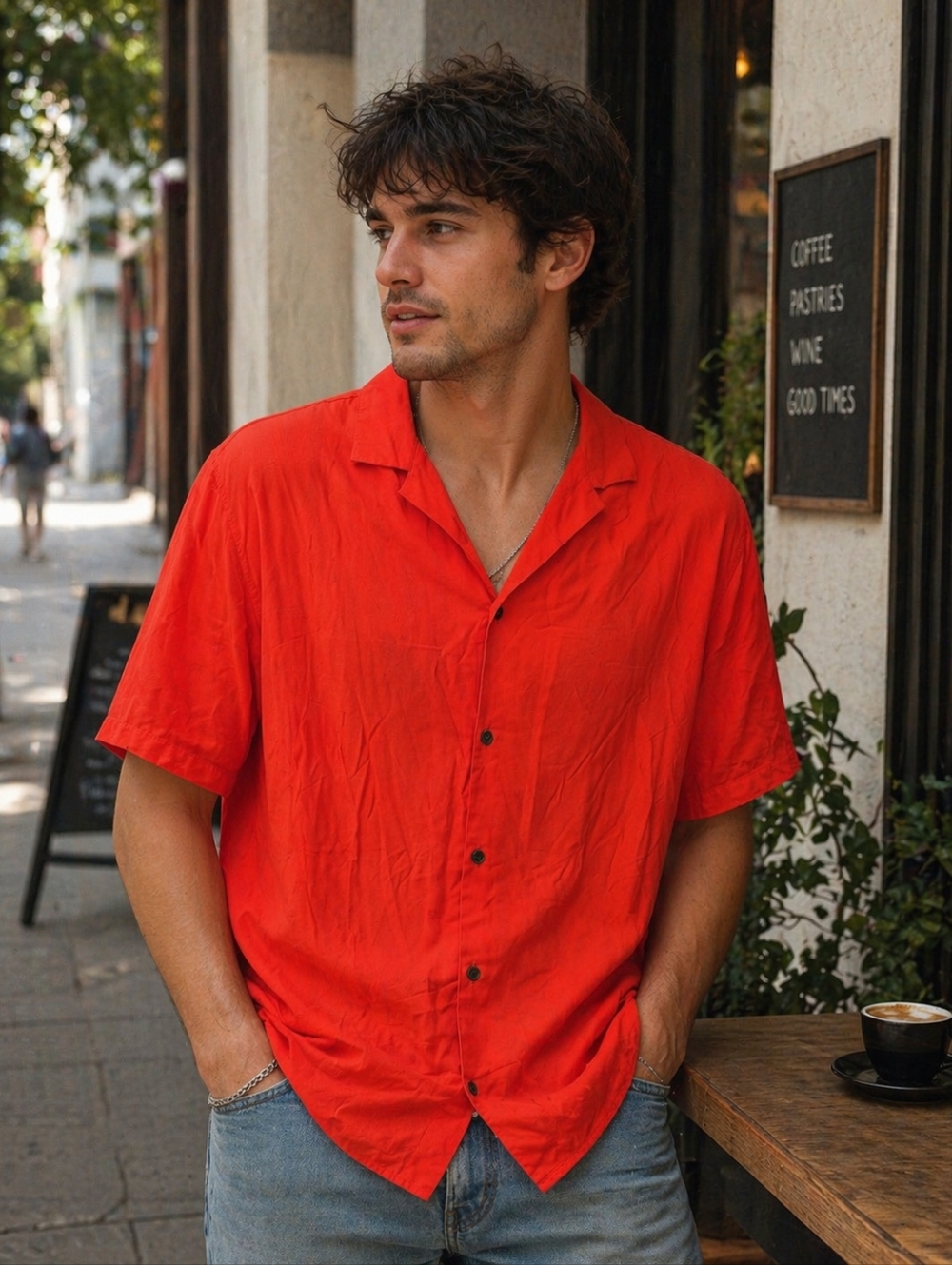 NWT - The Kooples Men's Casual Short-Sleeve Shirt -  Size XL